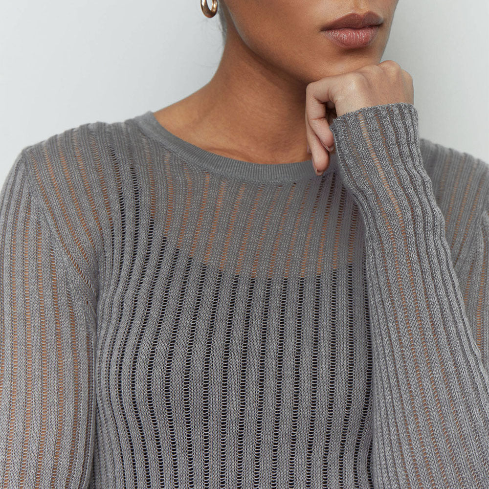 The Lyra Sheer Knit Top
