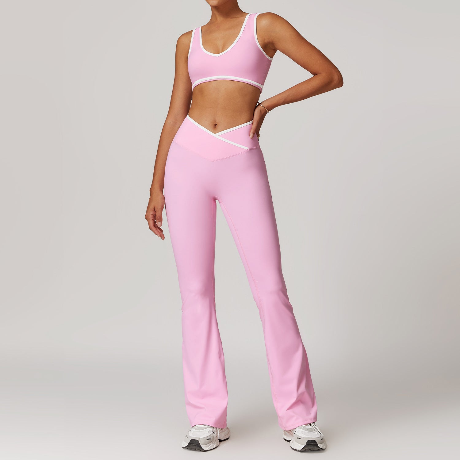 Flare Leg Pant & Sports Bra Set