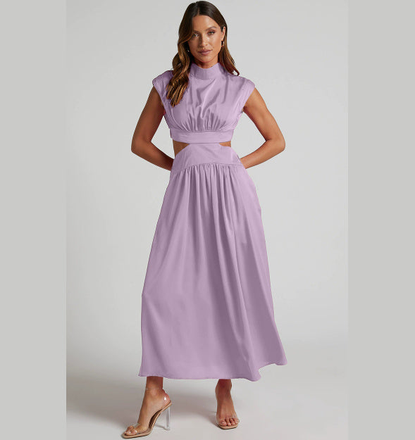 The Noelle High-Neck Cutout Maxi Dress