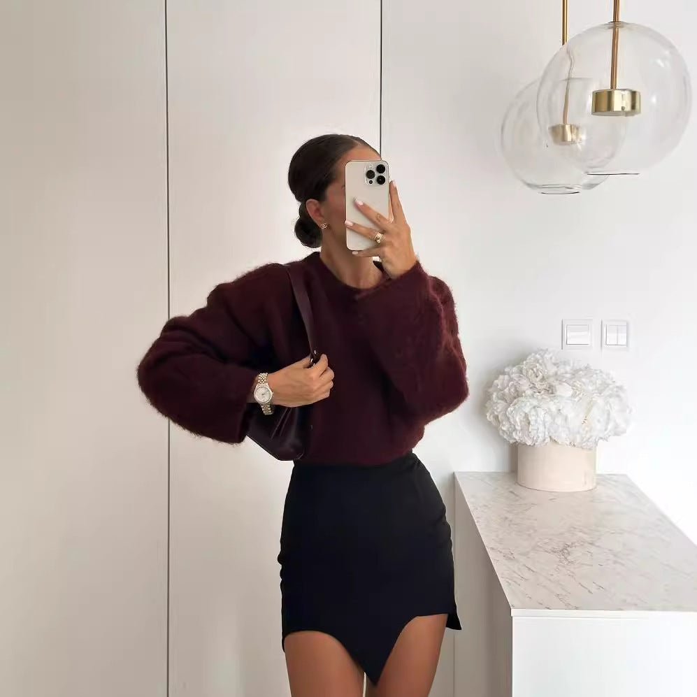 The Novara Brushed Knit Sweater