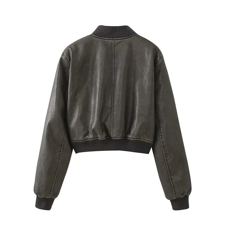 The Vegan Leather Bomber Jacket