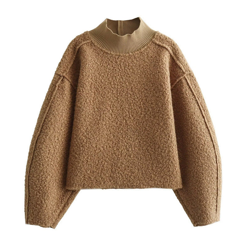 The Textured Mock Neck Sweater