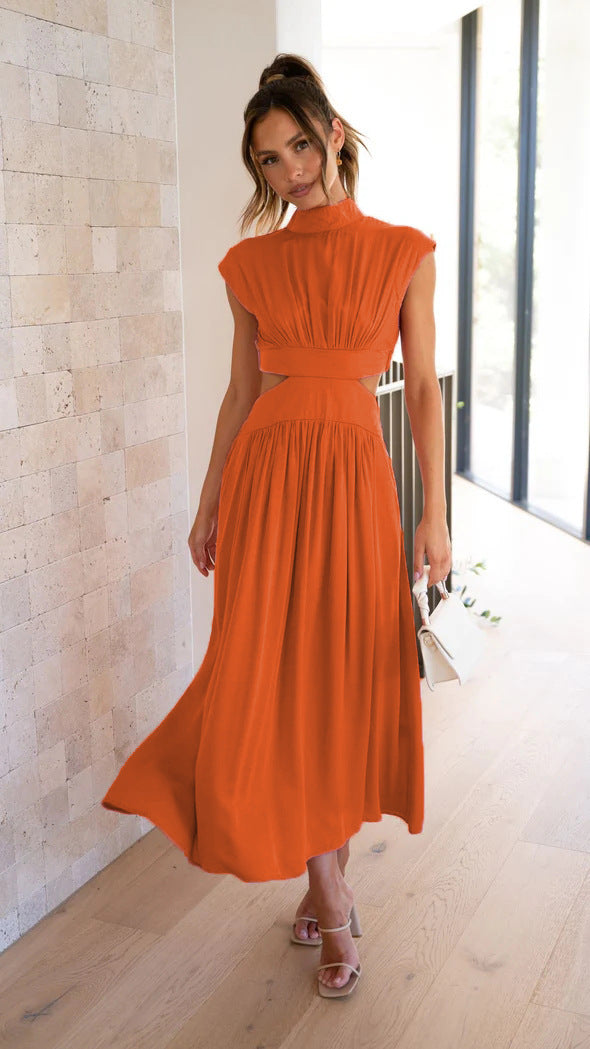 The Noelle High-Neck Cutout Maxi Dress