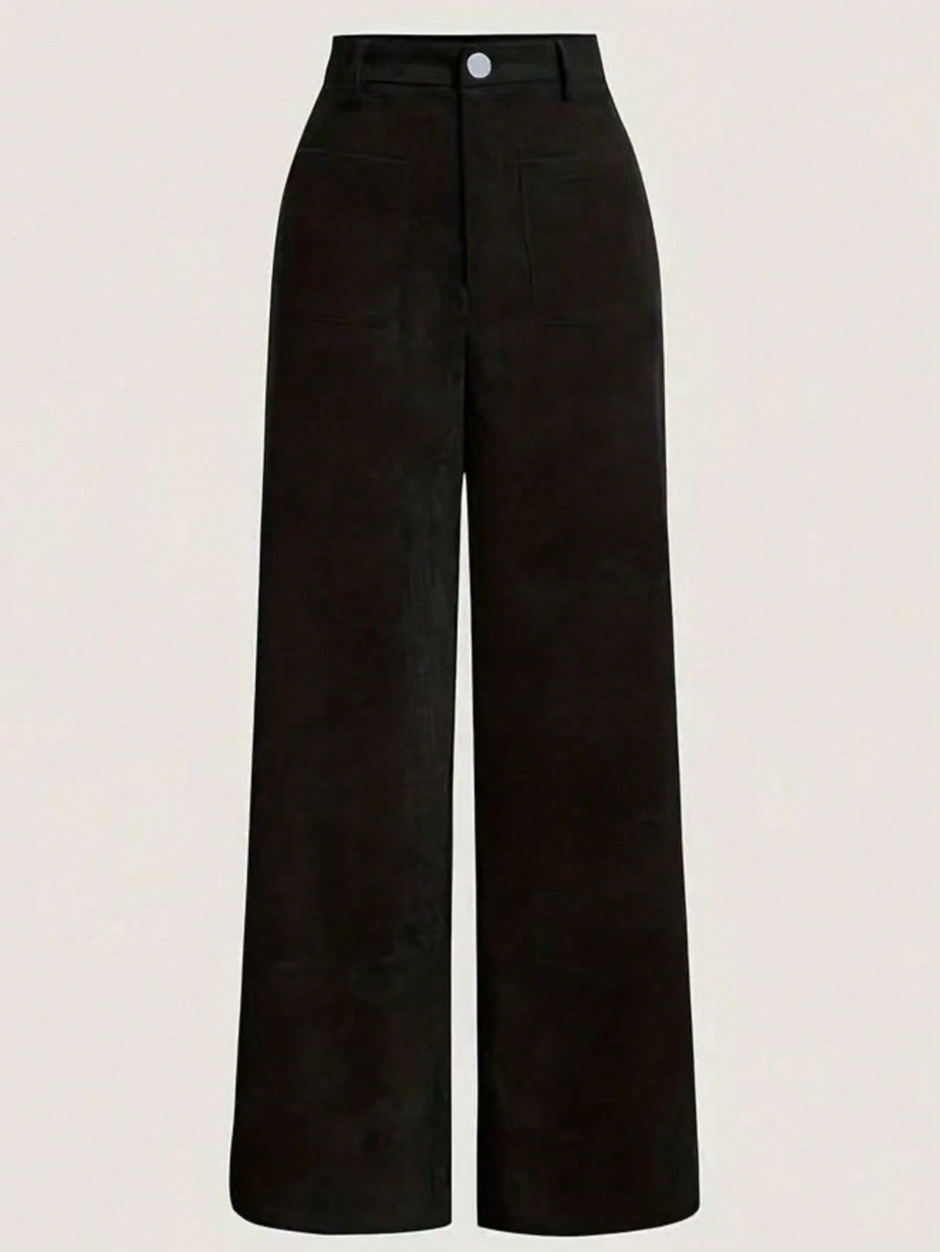 The Suede Wide-Leg Pant