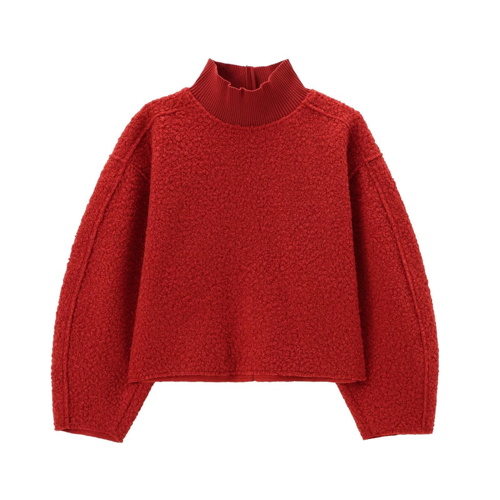 The Textured Mock Neck Sweater