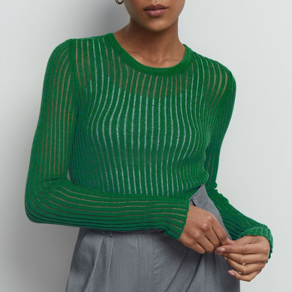 The Lyra Sheer Knit Top
