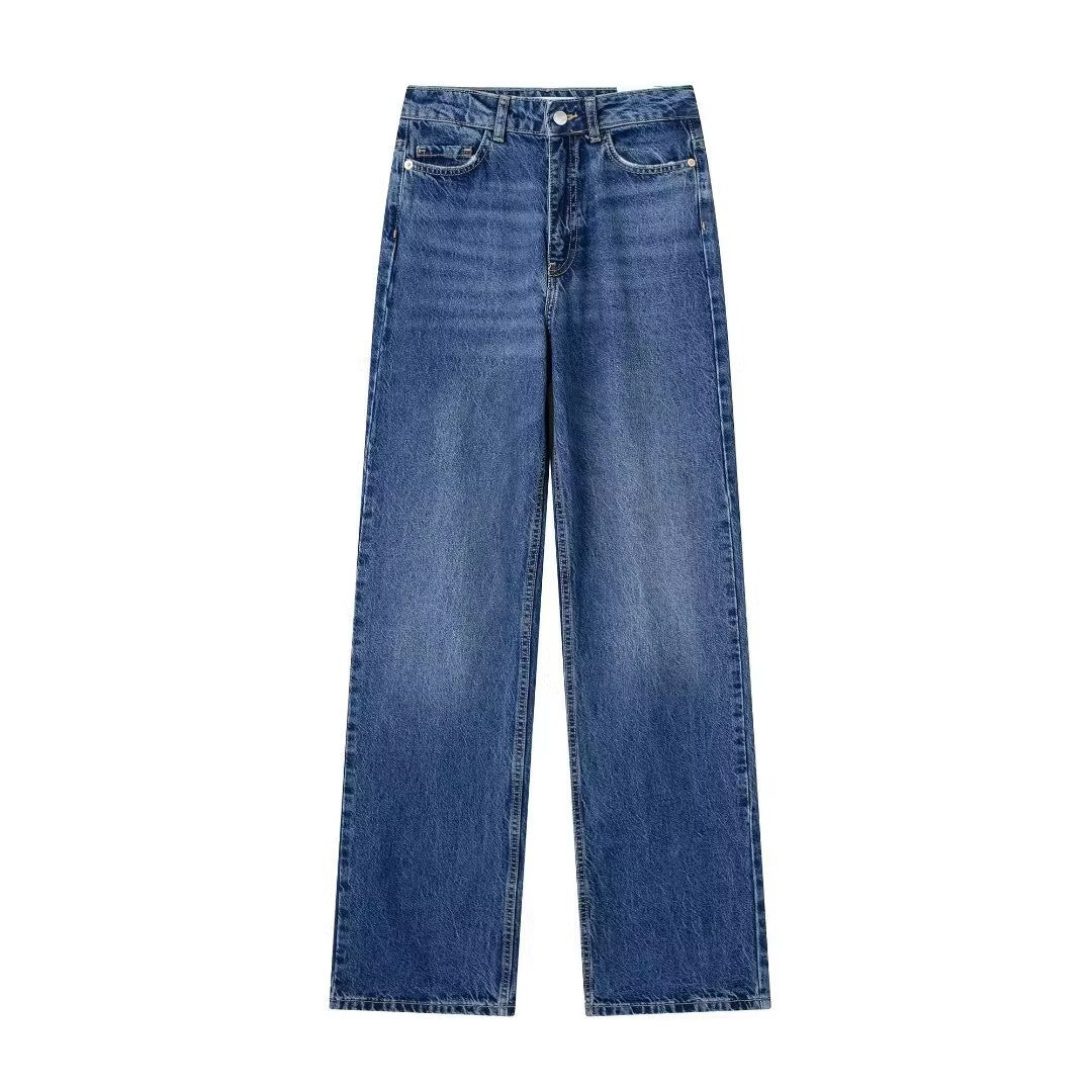 The Classic High-Waist Straight Jeans