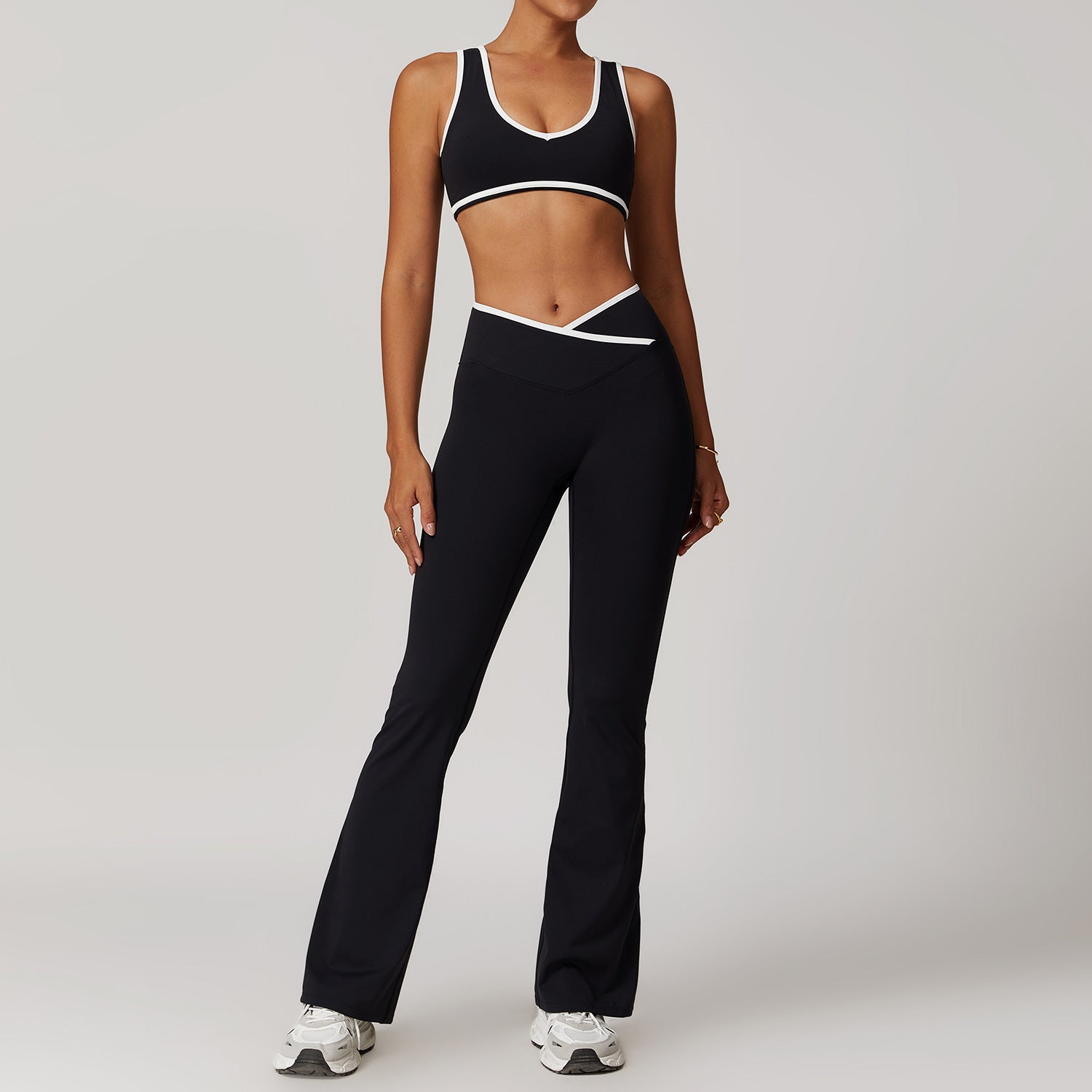 Flare Leg Pant & Sports Bra Set