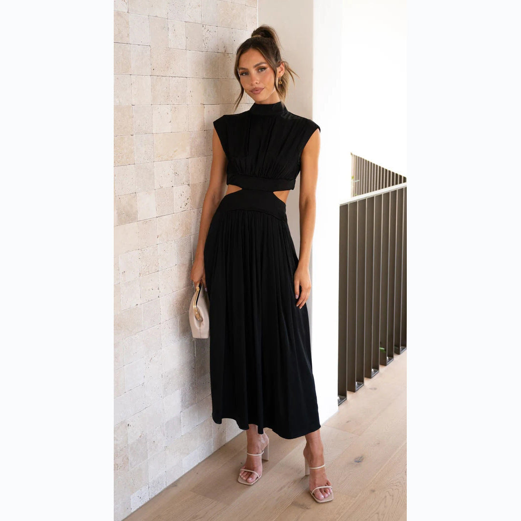 The Noelle High-Neck Cutout Maxi Dress