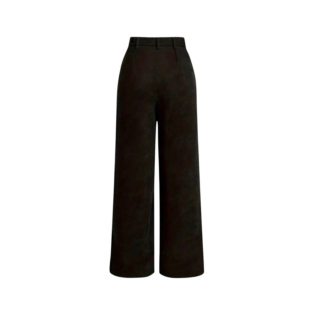 The Suede Wide-Leg Pant