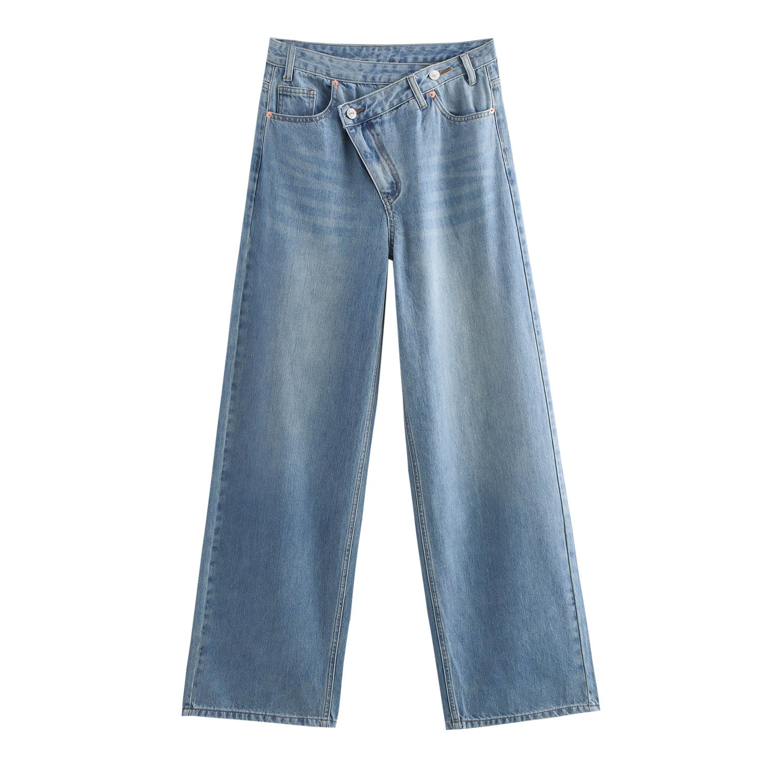 The Asymmetric Button Denim