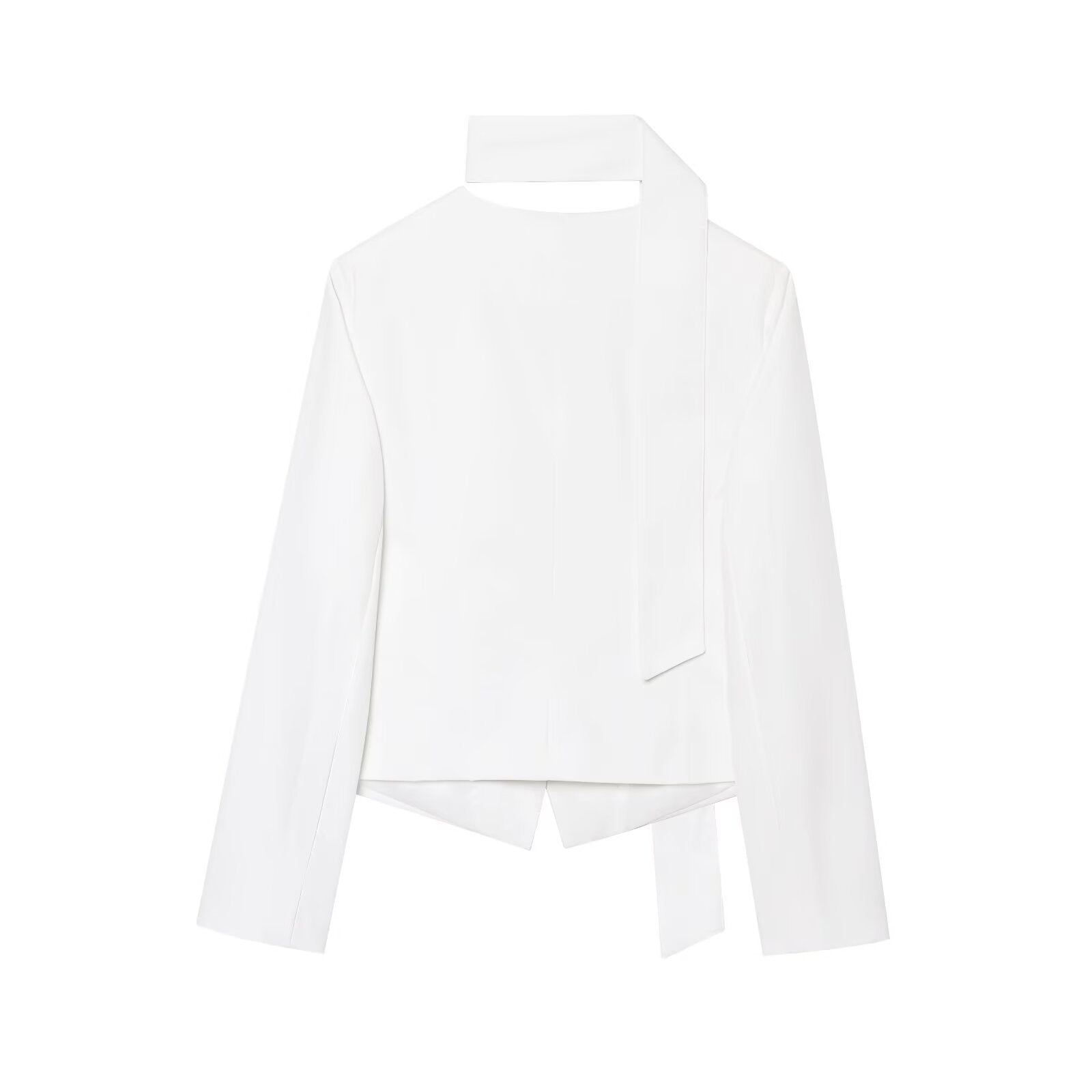 The Tailored Tie-Neck Blazer