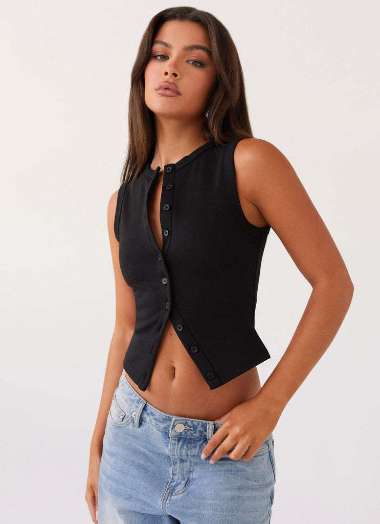 The Delia Button-Up Rib Tank