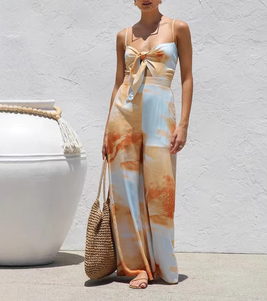 The Elira Watercolor Jumpsuit