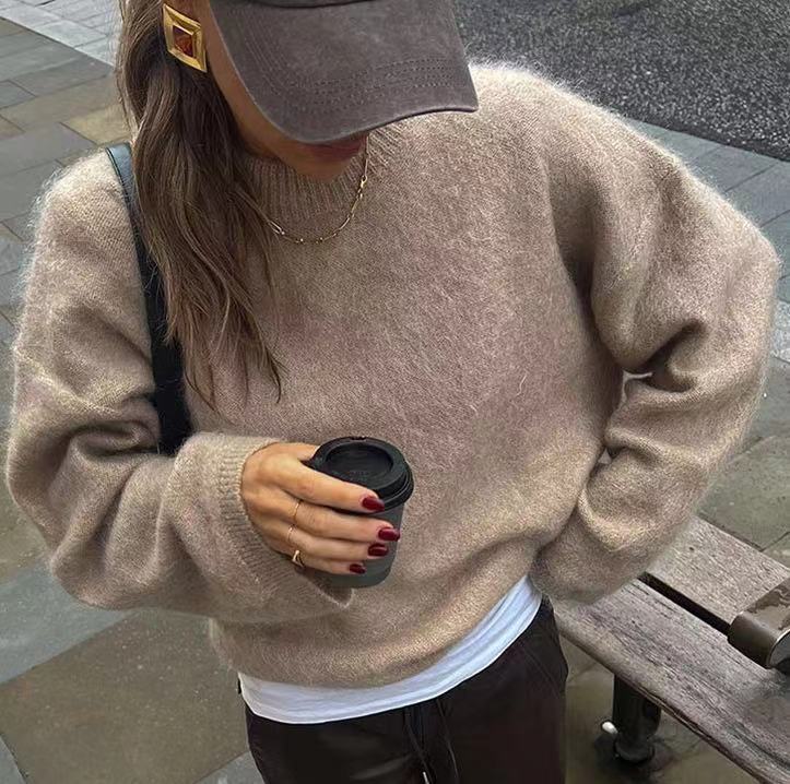The Novara Brushed Knit Sweater