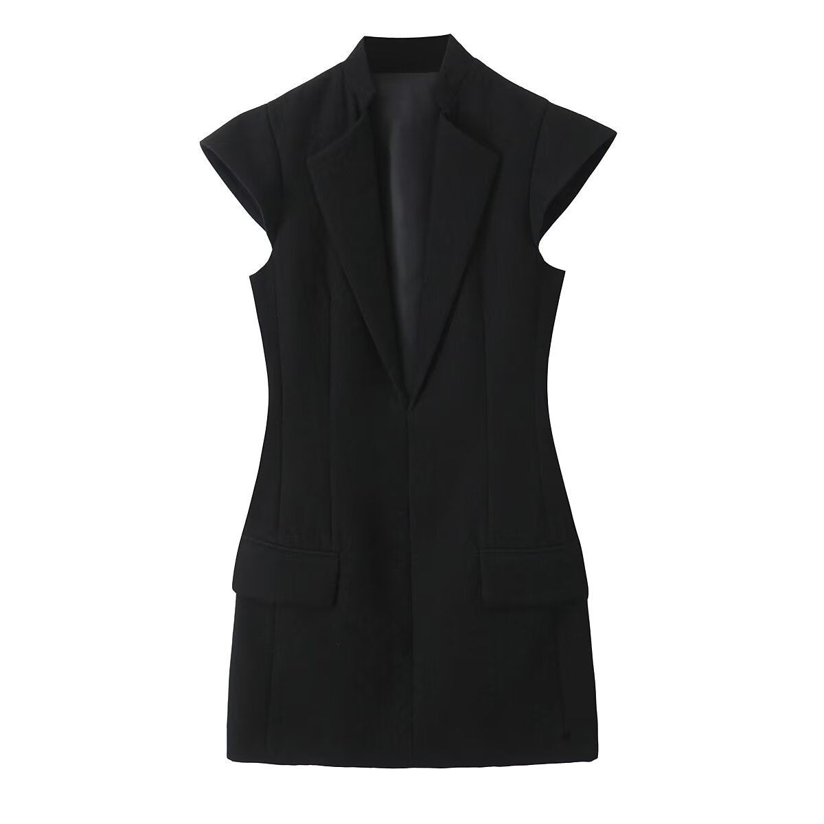 Sleeveless Blazer Dress