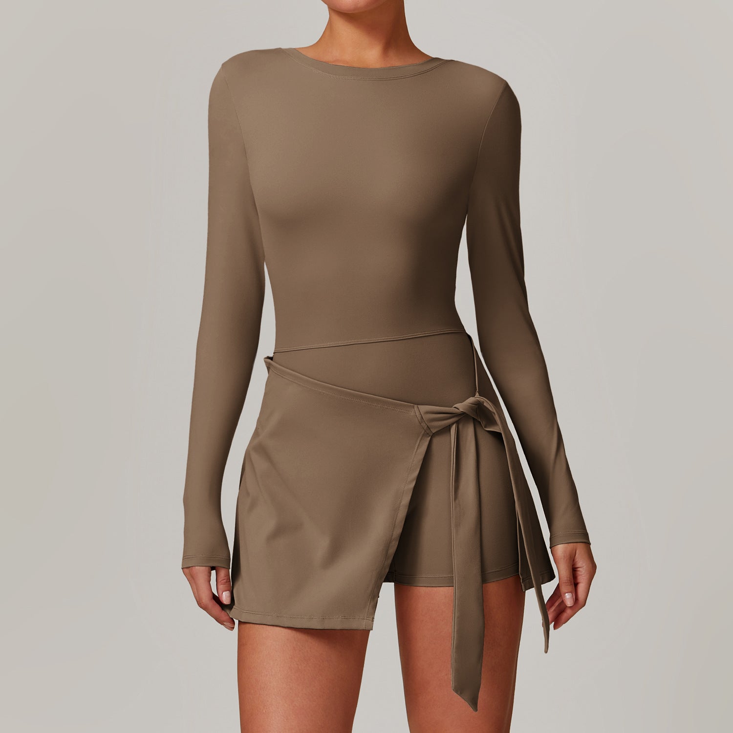 One-piece Wrap Skirt Dress