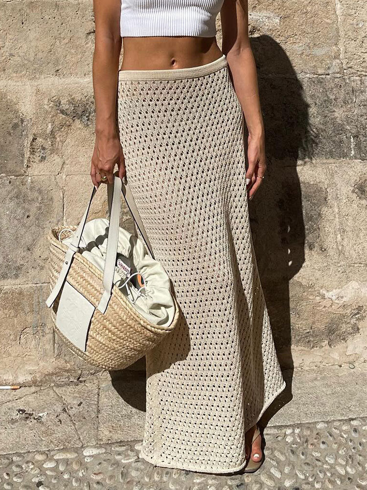 The Mariella Crochet Maxi Skirt