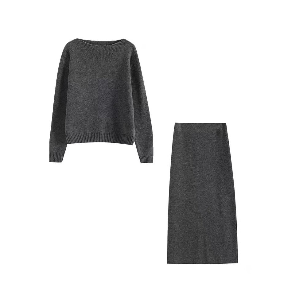 Knit Sweater Skirt Set