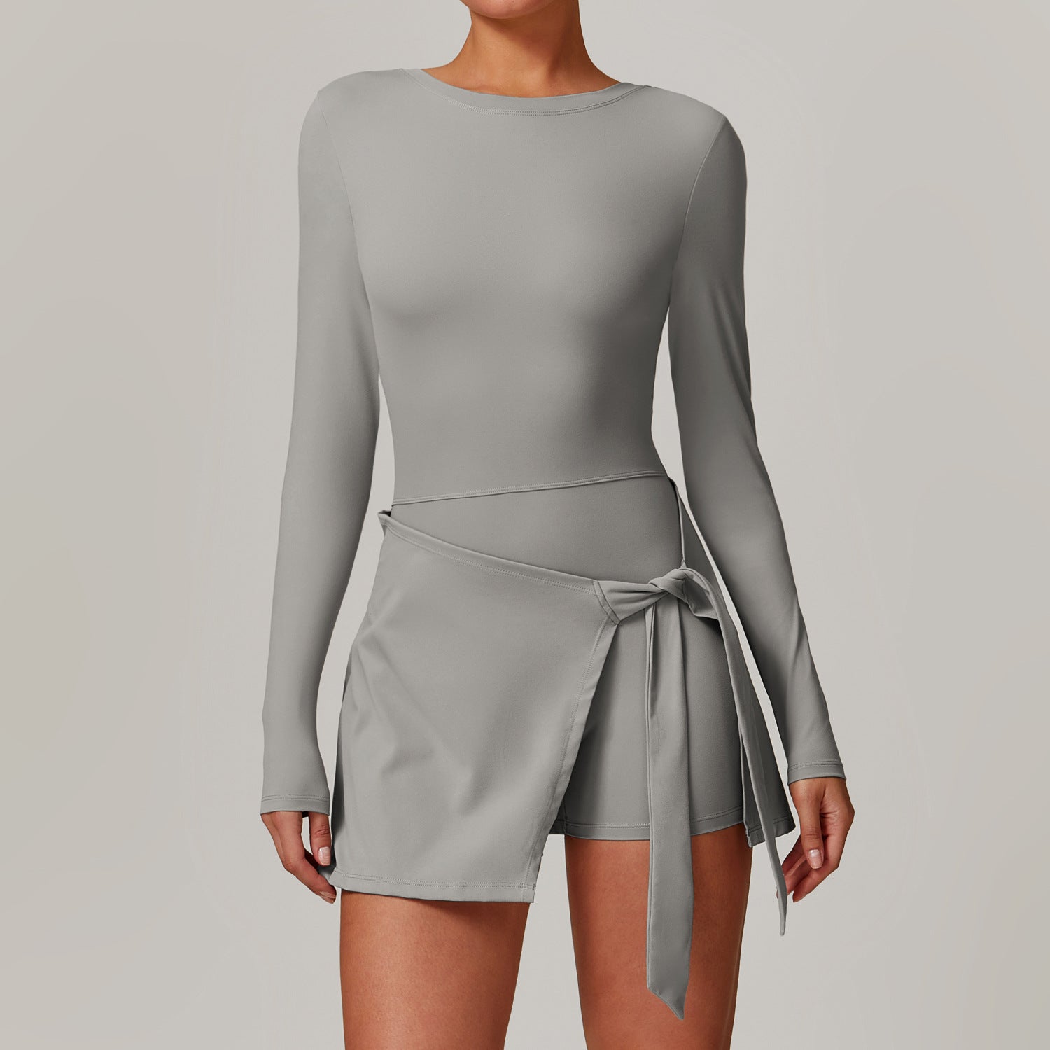 One-piece Wrap Skirt Dress