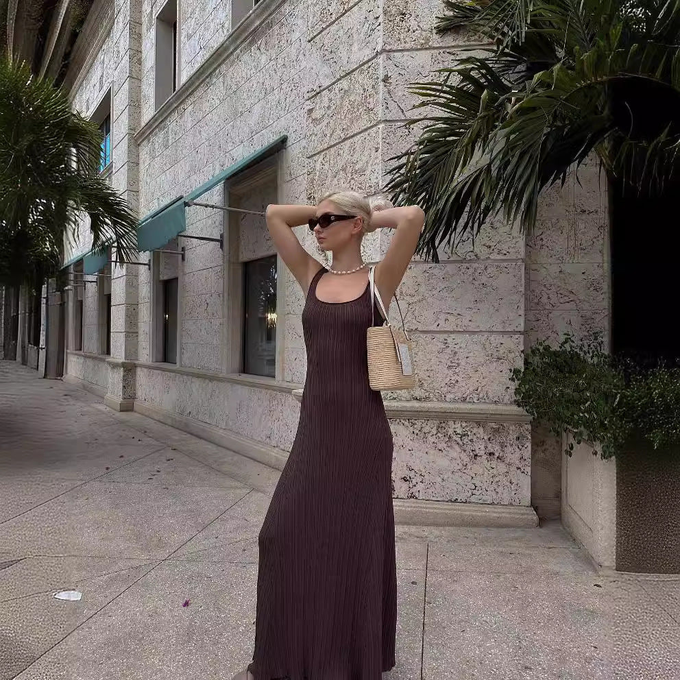 The Camryn Sculpted Knit Maxi Dress
