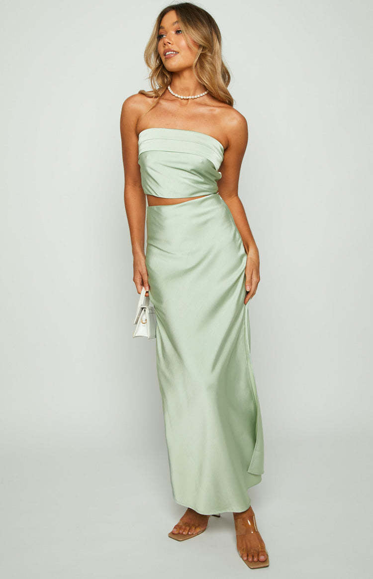 Floral Satin Two-Piece Set