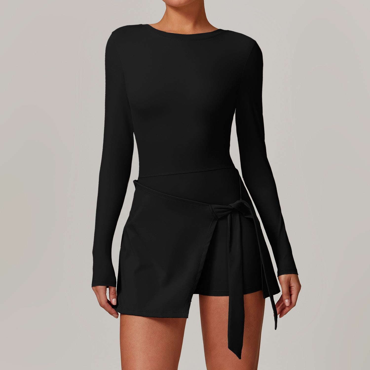 One-piece Wrap Skirt Dress