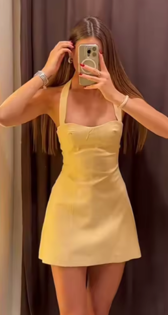 The Elise Halter Mini Dress