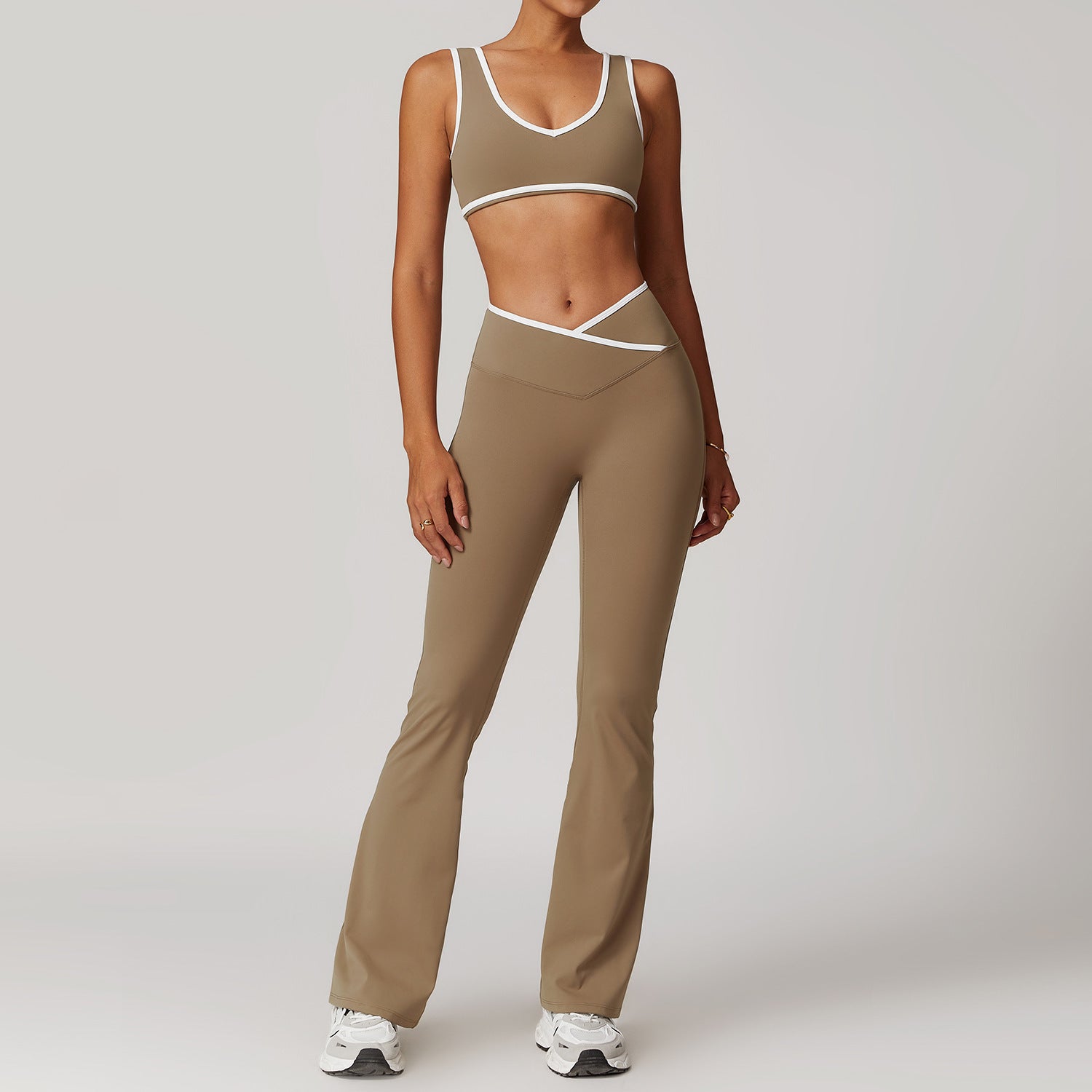 Flare Leg Pant & Sports Bra Set