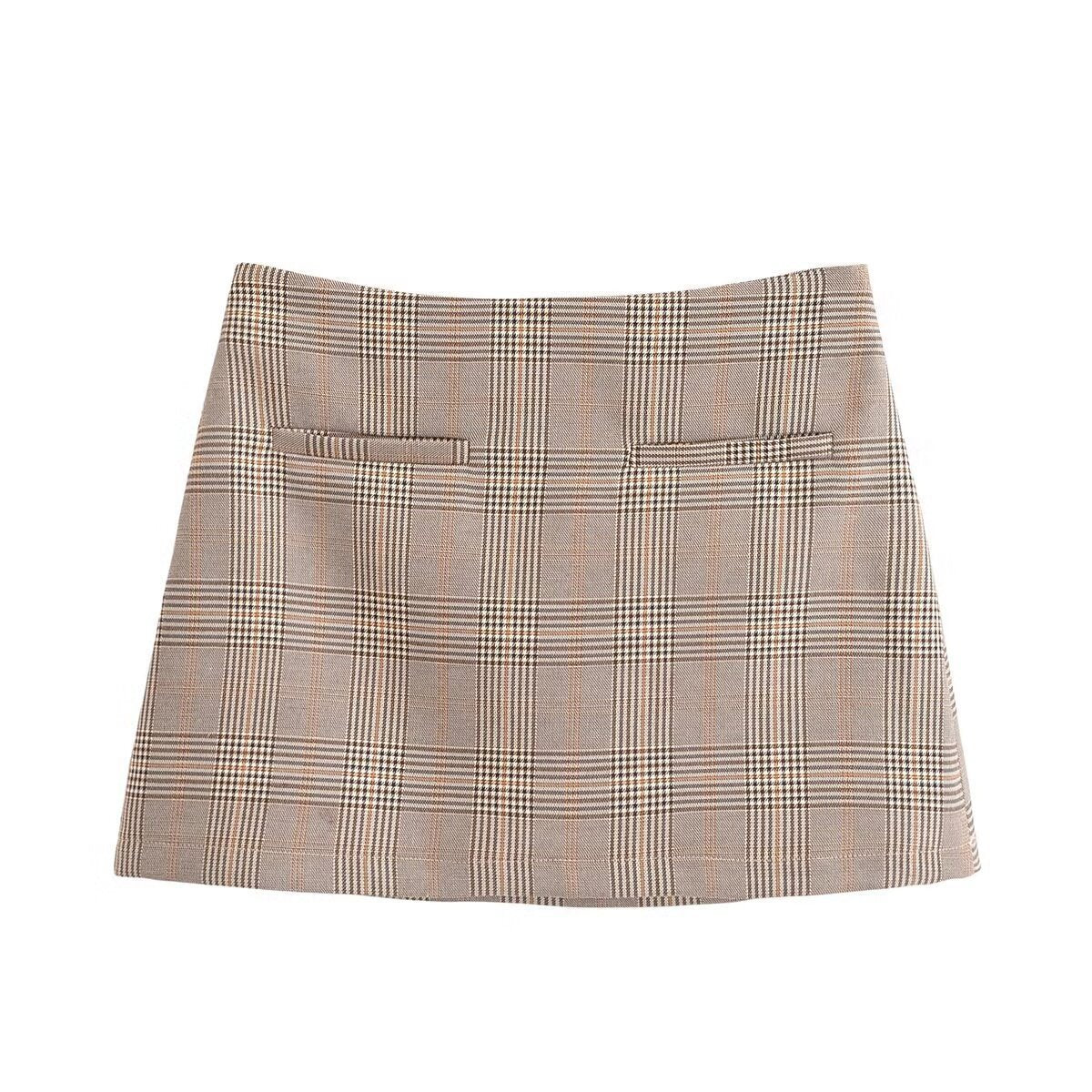 The Checked Blazer & Mini Skirt Set