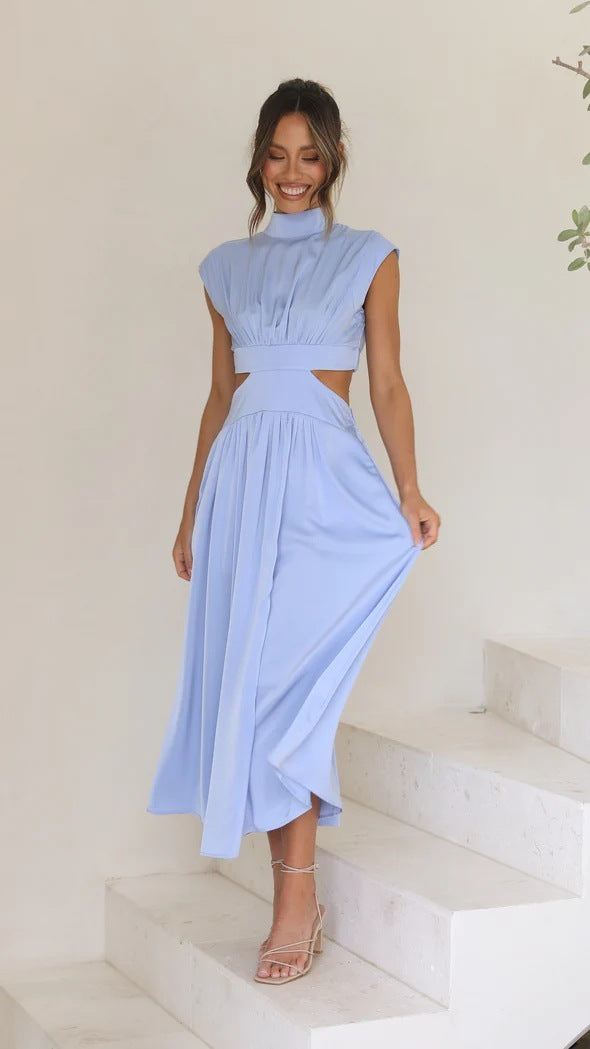 The Noelle High-Neck Cutout Maxi Dress
