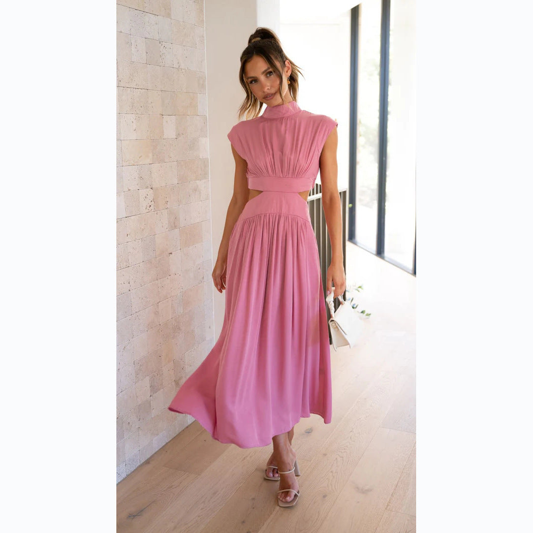 The Noelle High-Neck Cutout Maxi Dress