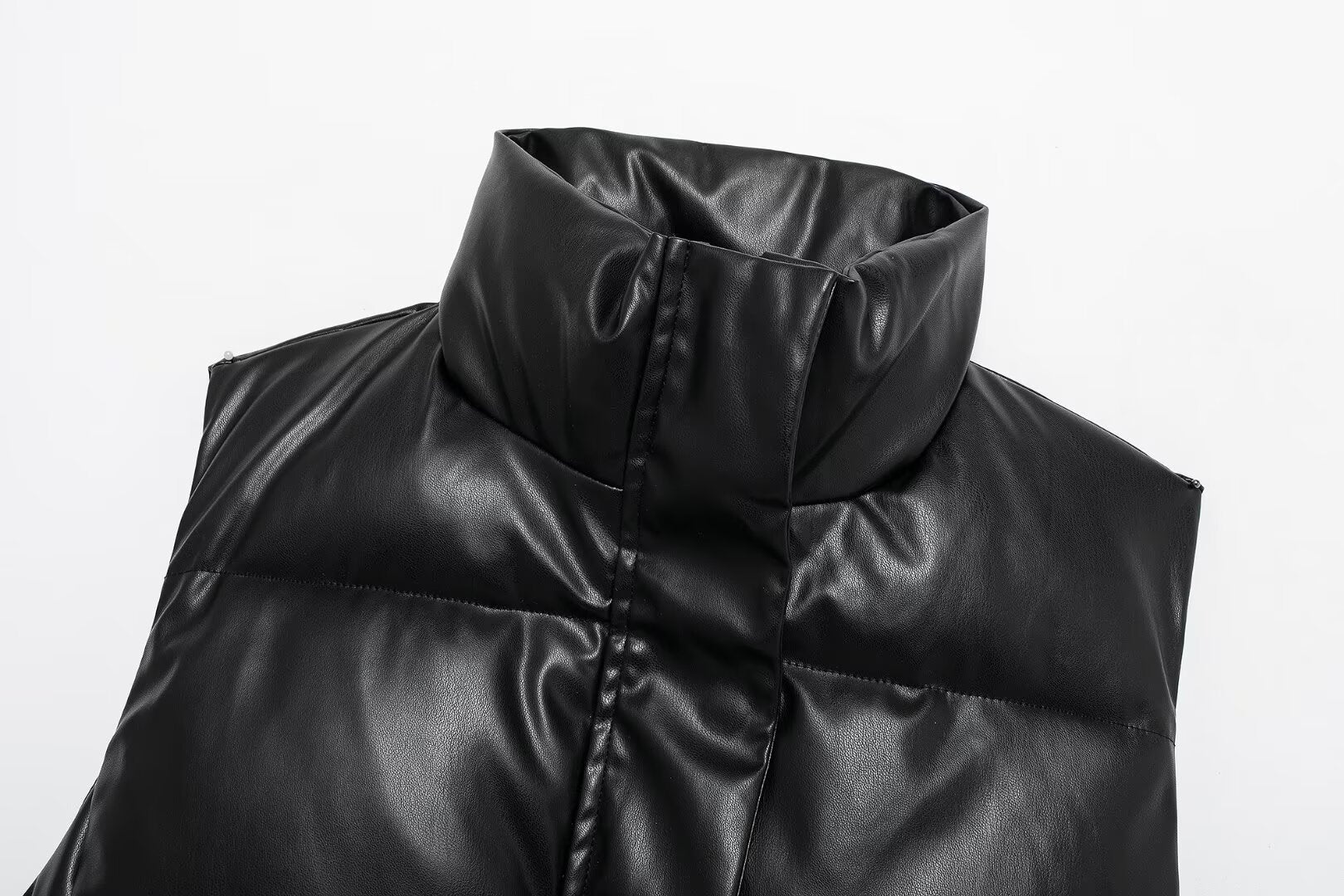 Cropped Puffer Vest