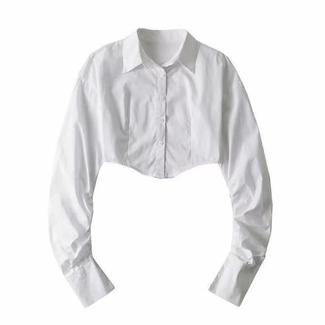 The Cropped Button Bolero Shirt