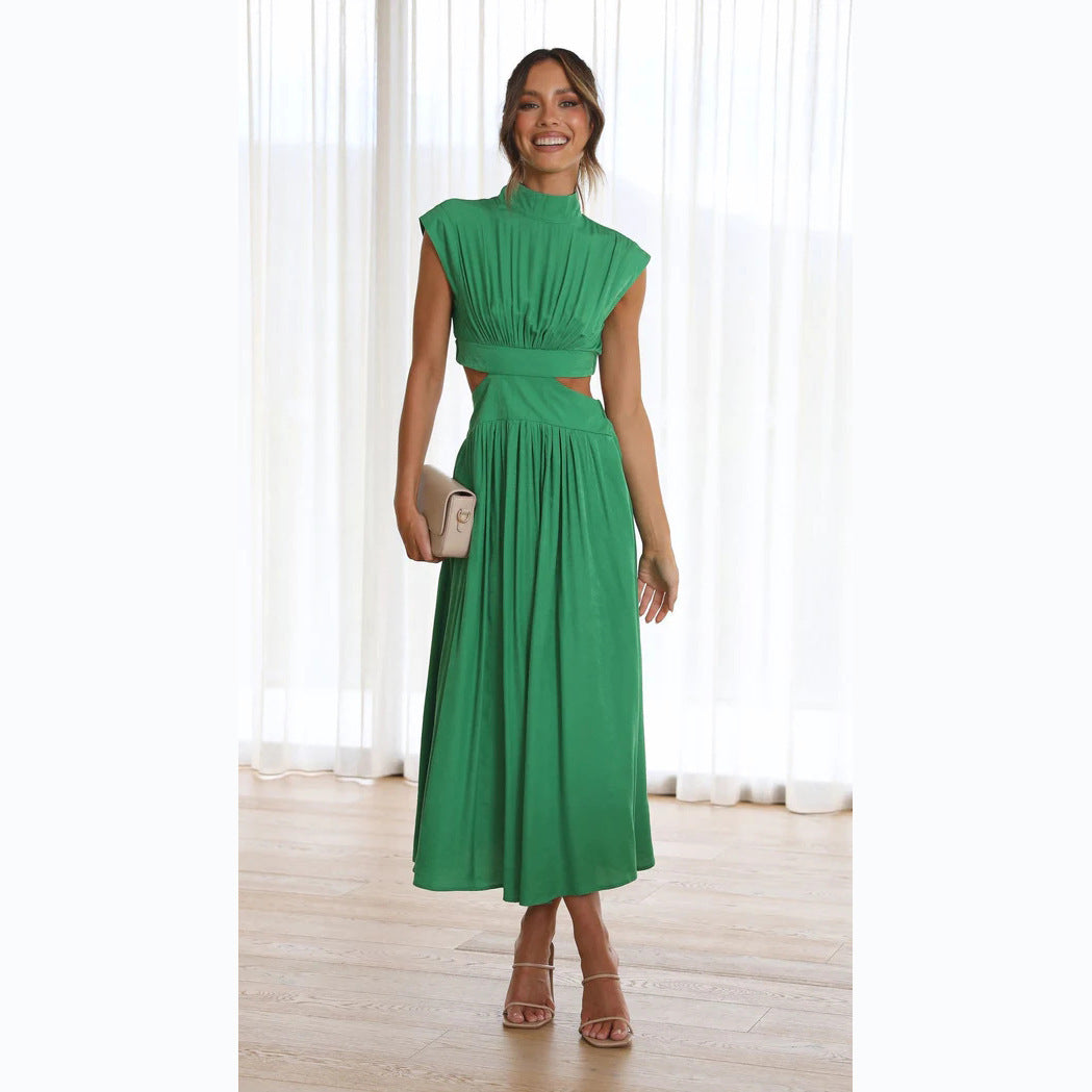 The Noelle High-Neck Cutout Maxi Dress