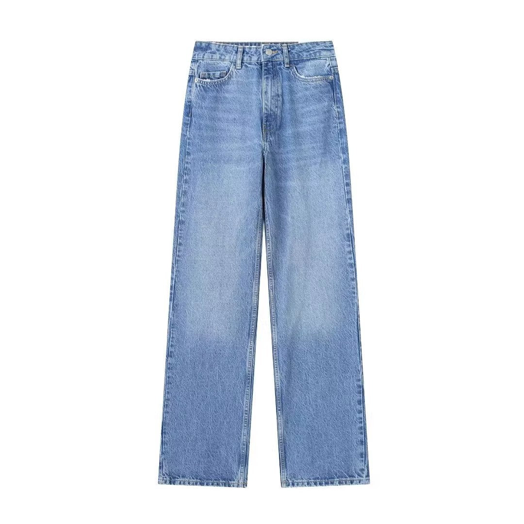 The Classic High-Waist Straight Jeans