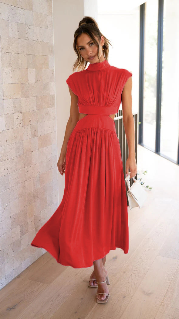 The Noelle High-Neck Cutout Maxi Dress