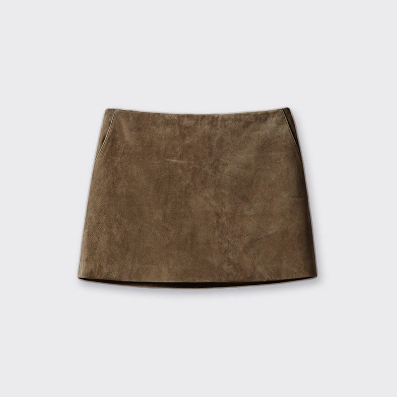The Suede Mini Skirt