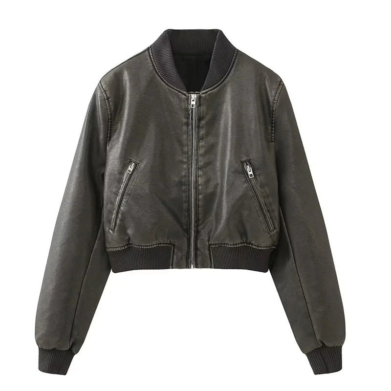 The Vegan Leather Bomber Jacket