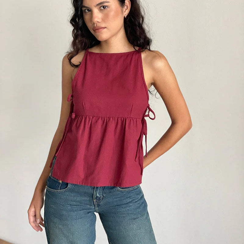 The Lila Knotted Hem Top