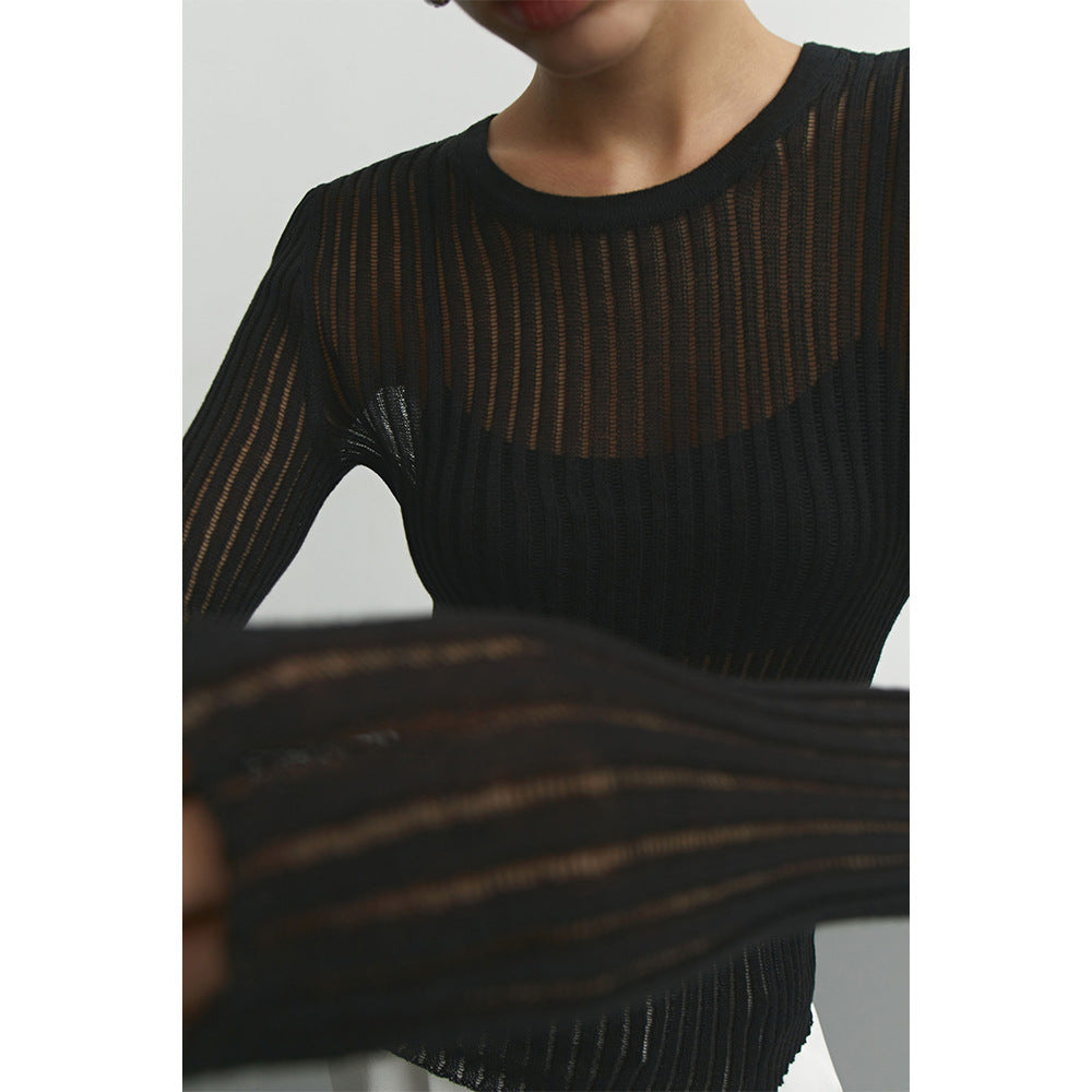 The Lyra Sheer Knit Top