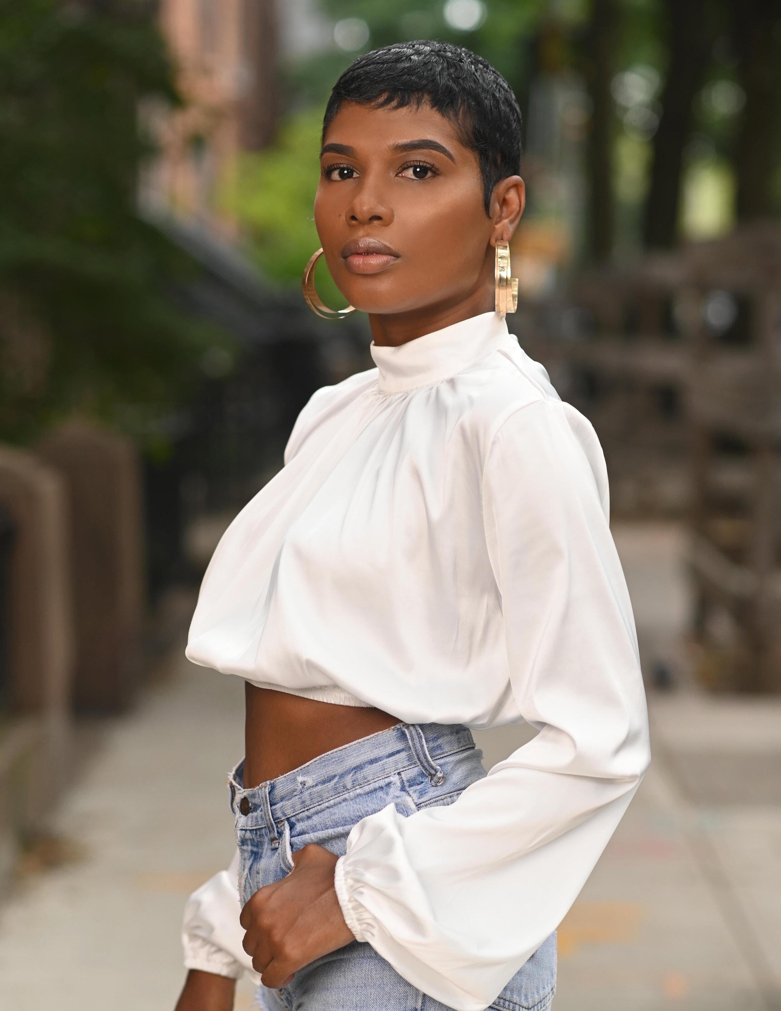 Puffed sleeved blouse - Christian Alexzander